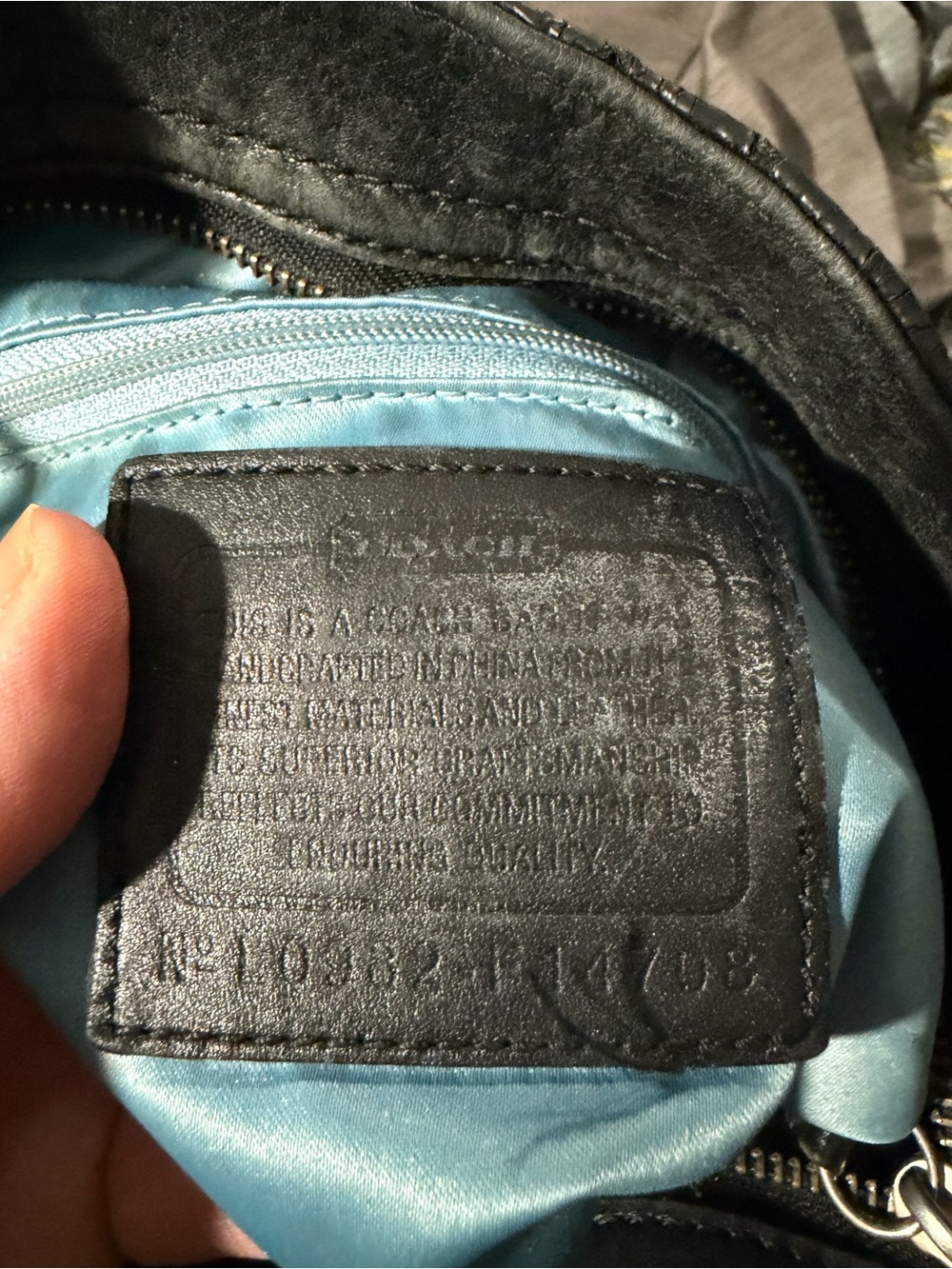 Coach Black Vintage Carly Canvas Shoulder Bag - Picture 5 of 7